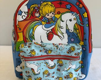 Vintage Rainbow Brite Mini Backpack Starlite Horse Rainbow Nostalgic Item