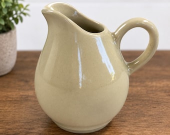 Vintage Pfaltzgraff-steengoed creamer kan 4" gespikkelde beige boerderij VS