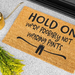 Funny Front Door Mat Outdoor Mat for Gift Neighbor Funny Gift Outdoor Porch Rug Front Door Mat for Decoration Funny Mats for Outside