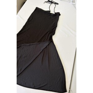 Free People Dress Womens Small Black Twist Halter Beachy Boho Y2K Vintage image 3