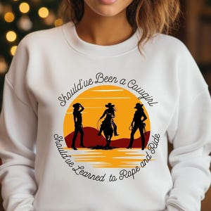 Country Cowboy Shirts for Women Cowgirl Shirt Cowgirls Forever Crewneck Sweatshirt and T-Shirts for Women Cowgirl Inspired Shirts and Tees