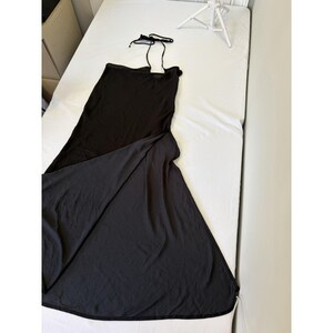 Free People Dress Womens Small Black Twist Halter Beachy Boho Y2K Vintage image 4
