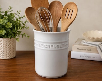 Le Creuset witte keramische pot keukengerei van 1 liter, 6,25 inch Cottagecore