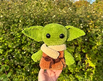 Crochet Green Space Wizard | Handmade Amigurumi Alien