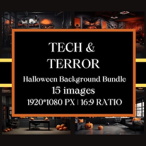 15 Halloween Offices Bundle | Virtual Office Background | Halloween Background | Zoom Virtual Background | Microsoft Teams | Zoom Meeting