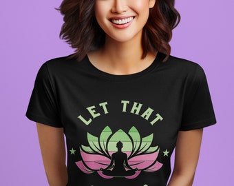 Yoga Tshirt, Women's Yoga Shirt, Namaste - Ladies Premium Shirt