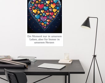 Sternenkinder Poster, Kinderwunsch Wand, Unendliche Liebe Poster