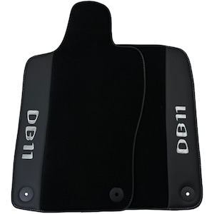 アストンマーティン DB11 (2016–2023) 用ブラック フロアマット レザー付き