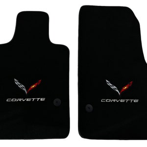 Tapis protecteurs noirs pour Chevrolet Corvette C8 (2020-2024)