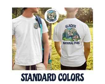 Glacier National Park Shirt Standard Colors NationalParks Shirt Gift