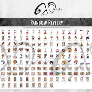 Rainbow Revelry, oggetti effimeri, arte multimediale mista, forniture per scrapbooking stampabili Whimsical Girls Whimsy Background Paper bambola PNG, Whimsy Clipart immagine 2