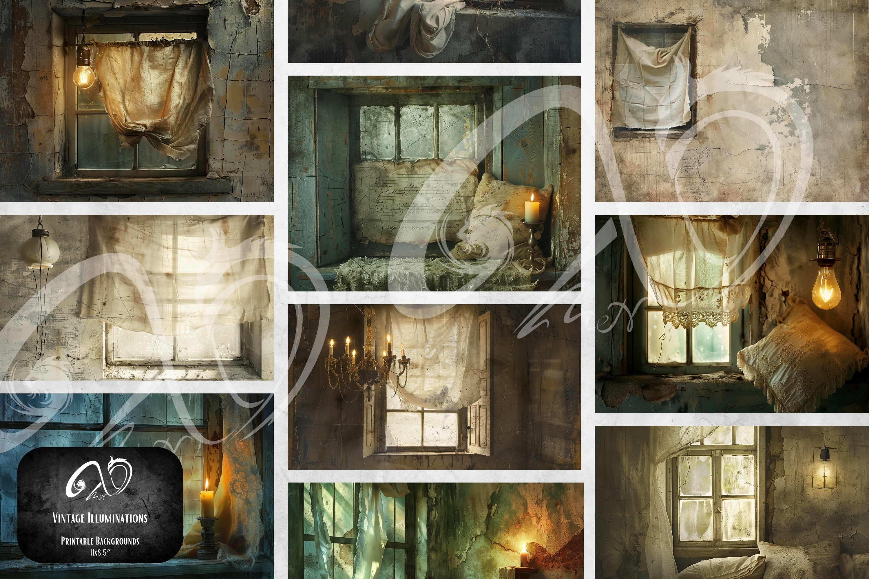 Vintage Illuminations: Window Scene, Vintage Distressed Windows ...