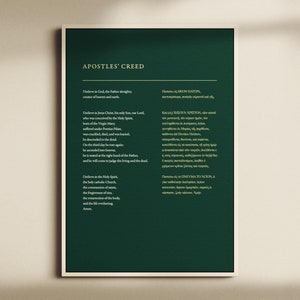 Apostles&#39; Creed (Green Edition)
