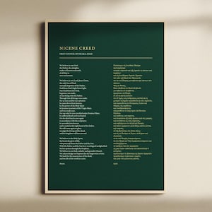 Nicene Creed (Green Edition)
