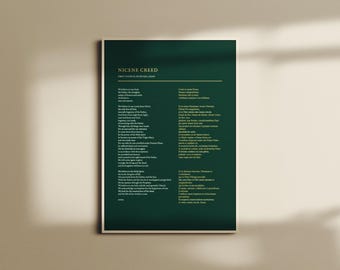 Latin Nicene Creed (Green Edition)