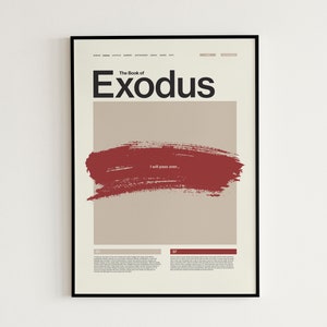 Impresión del cartel original del éxodo