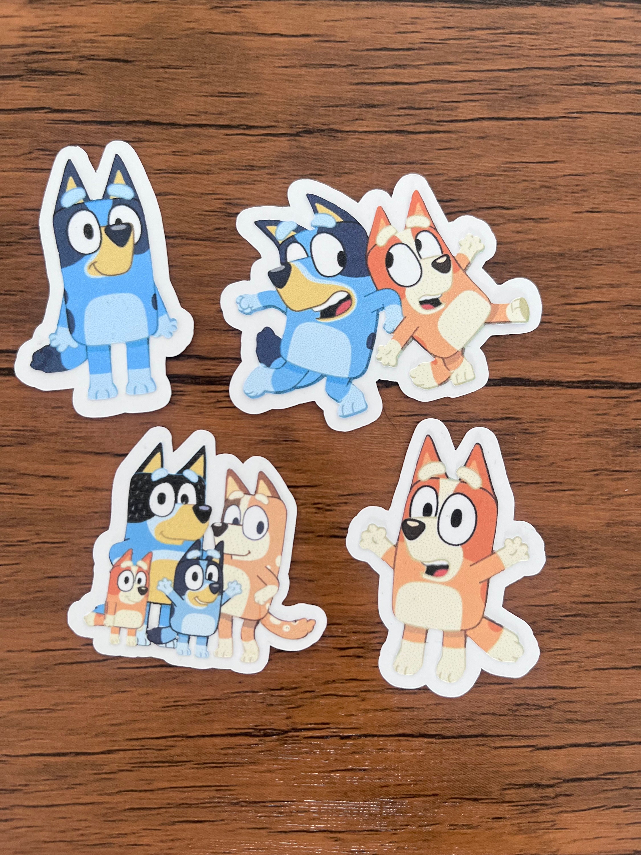 Bluey Themed Party Decor, Bluey Cupcake Toppers, Mixture Cupcake