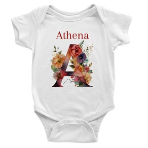 Custom baby Bodysuit. Custom name  bodysuit. Classic Baby Short Sleeve Bodysuit