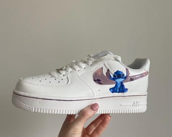 Stitch Shoe Hand Painted Air Force 1