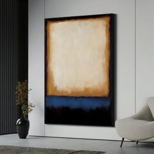 Mark Rothko Canvas Painting No. 25 - Abstract Wall Art for Living Room, Modern Minimalist Decor Gift