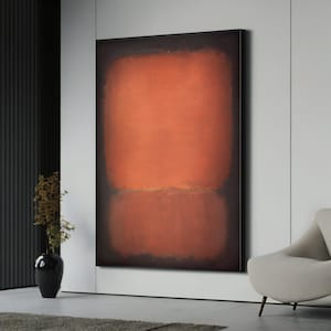 Mark Rothko Canvas Reproduction Art, Abstract Wall Art, Modern Minimal Decor, Colorful Painting Gift