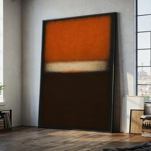 Mark Rothko No. 713 Canvas Wall Art, Large Abstract Color Field Painting Print, Modern Minimalist Home Decor