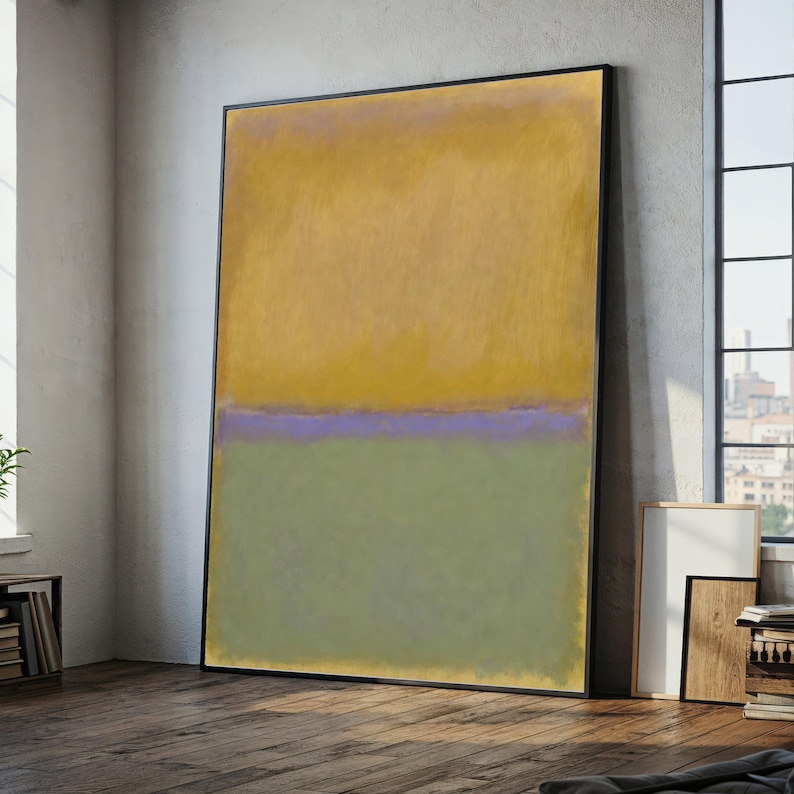 Mark Rothco Color Field Mark Rothko Color Field Painting Canvas, Abstract Wall Art, Modern Home ...