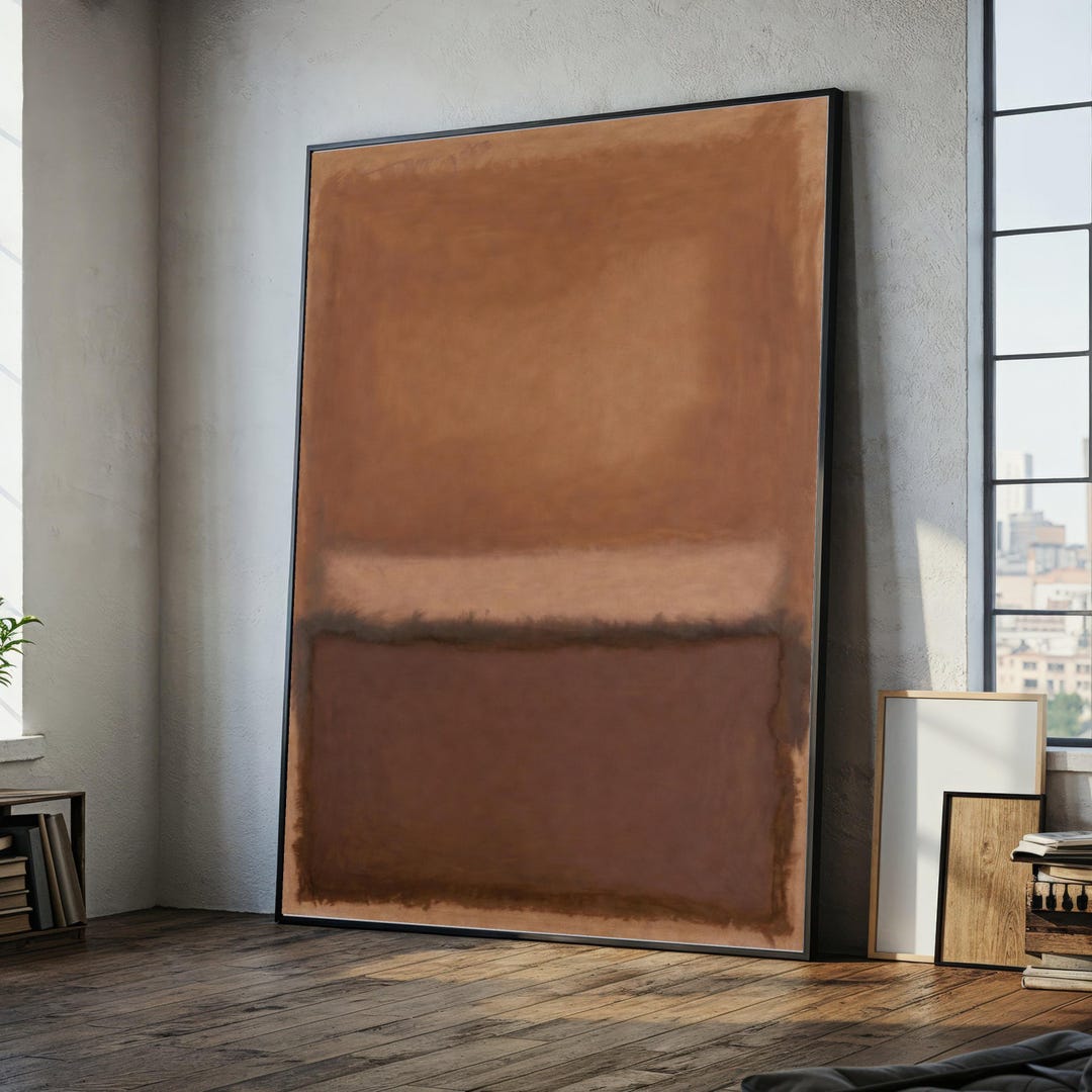 Mark Rothko Brown Tones Canvas Wall Art, Abstract Expressionism Canvas ...