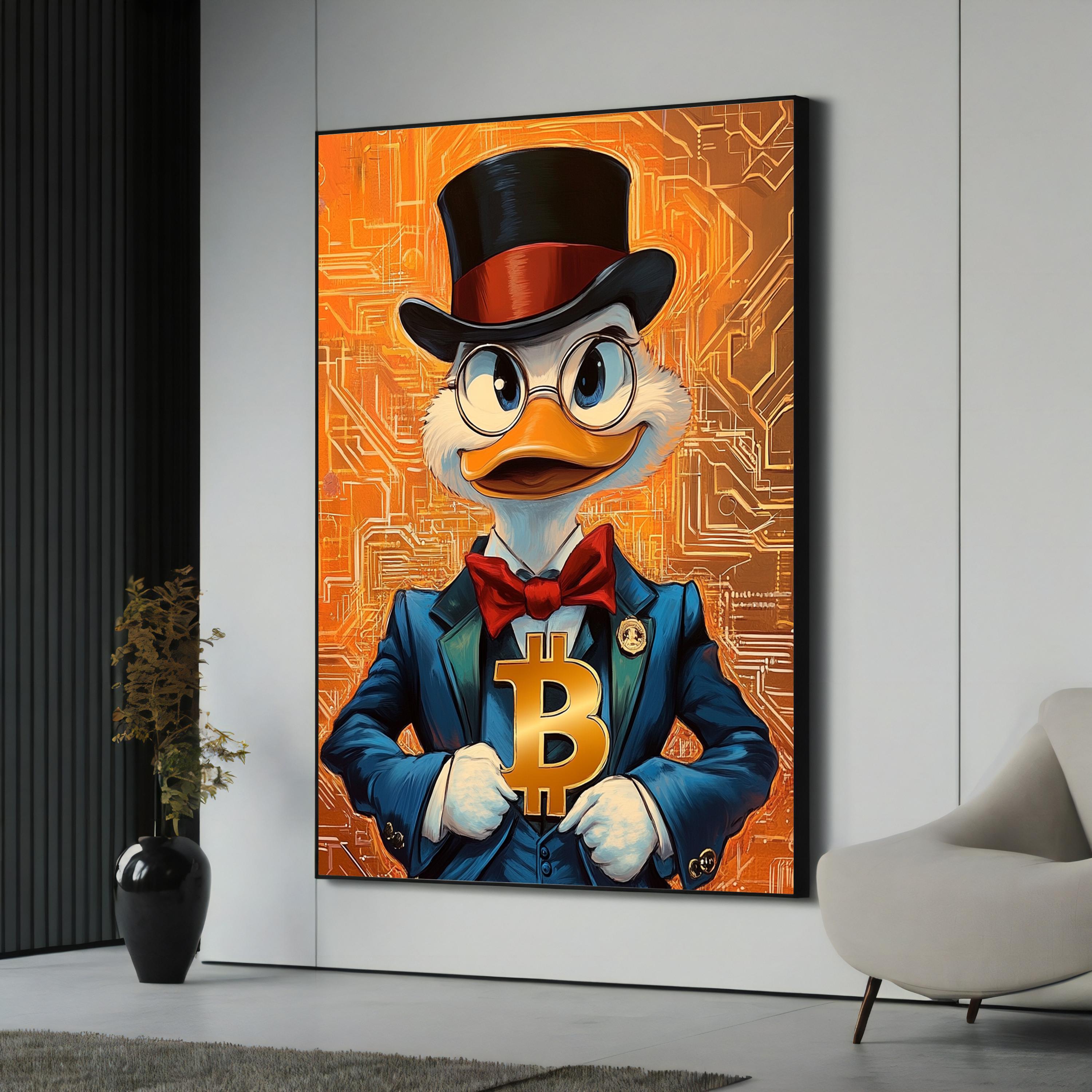 Bitcoin Duck Canvas Painting, Crypto Artwork, Modern Pop Art Wall Decor,  Unique Gift for Cryptocurrency Lovers - Etsy UK
