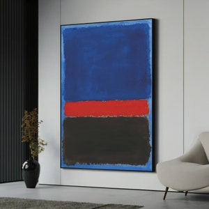 Mark Rothko Druck No 14, Museum Ausstellungsplakat, Moderne Kunst Wanddekoration, Abstrakte Leinwand Kunst, Reproduktion