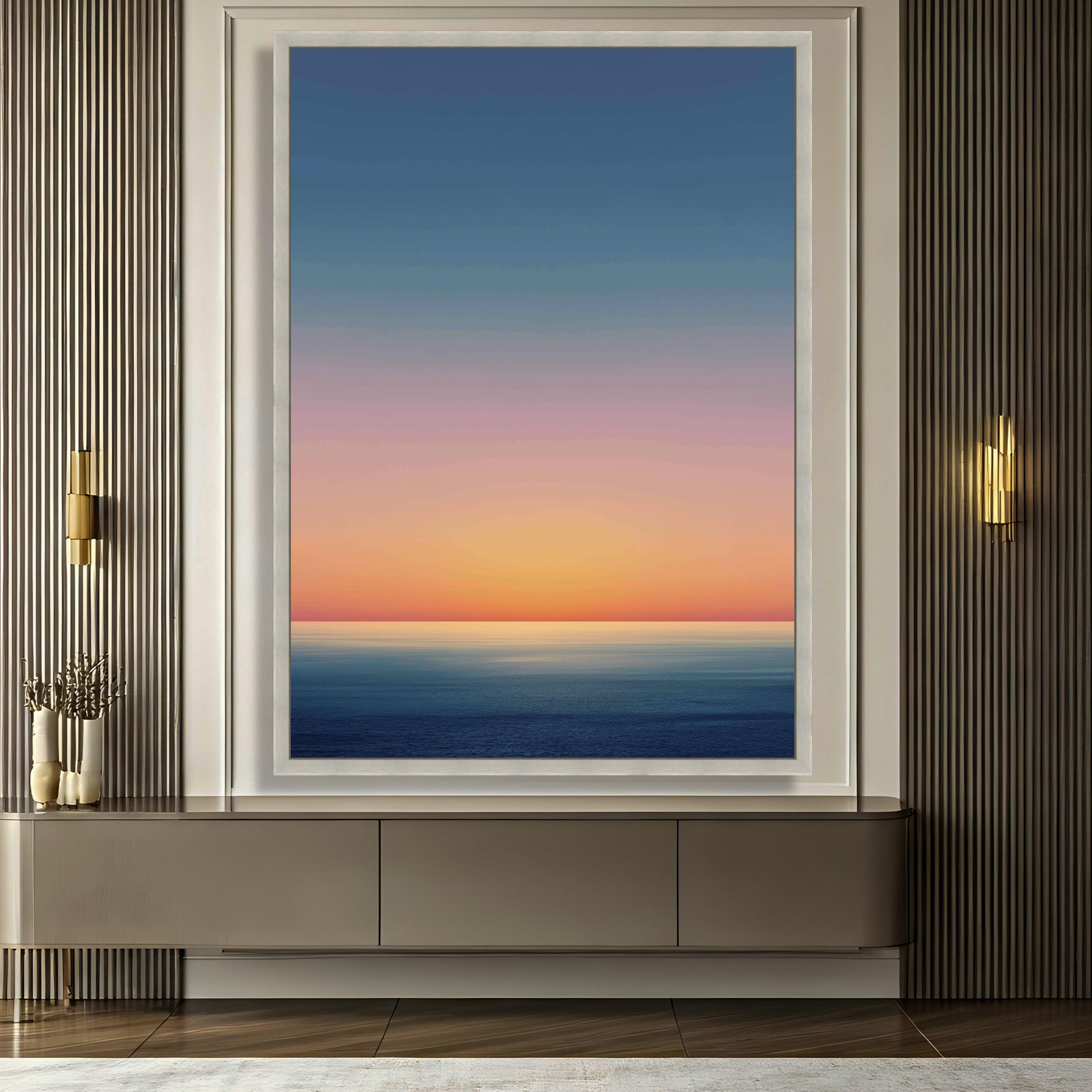 Mark Rothko Calm Mark Rothko Abstract Sunset Canvas, Gradient Ocean Wall Art, Modern ...