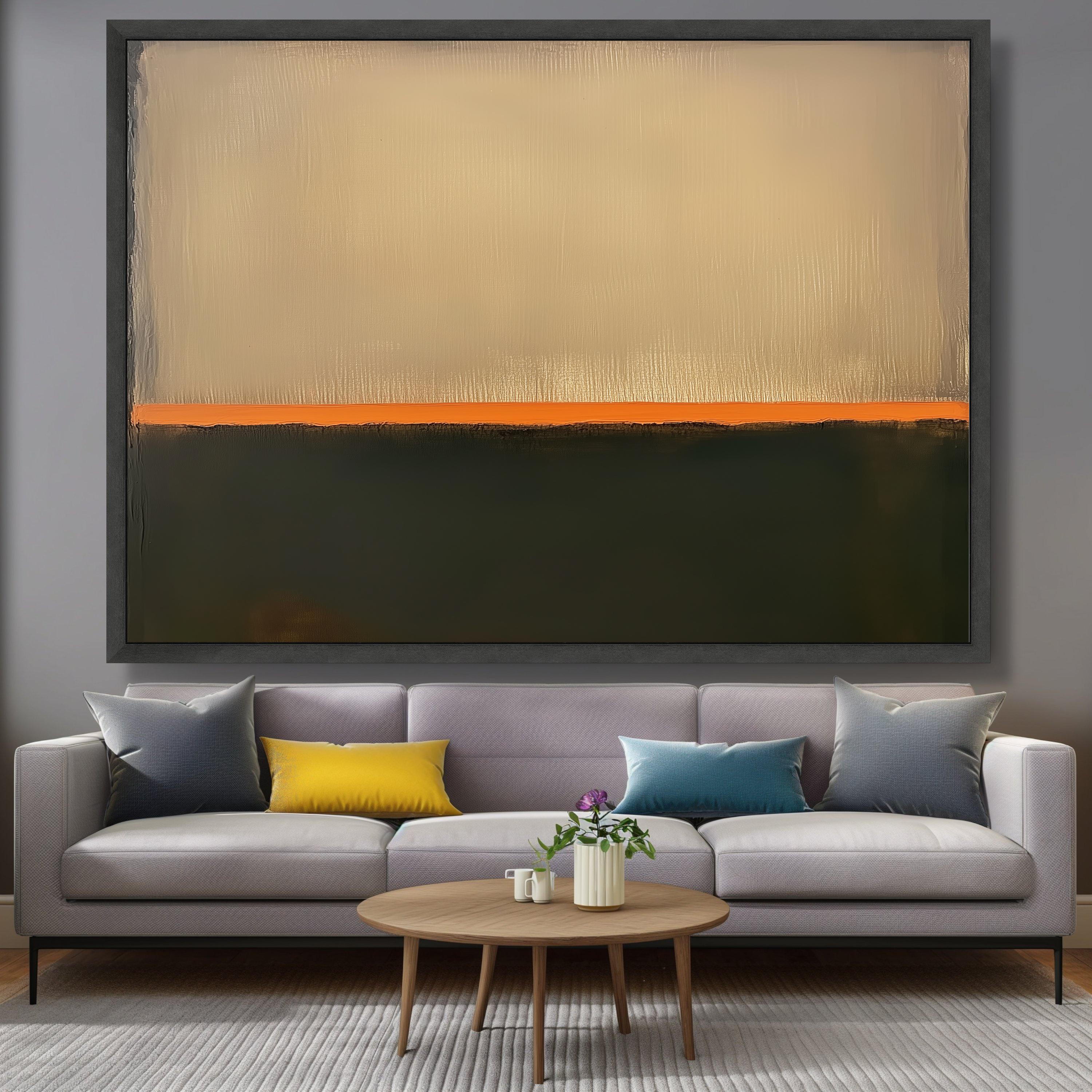 Mark Rothko Netural Mark Rothko Abstract Canvas, Minimalist Color Field Painting, Modern ...