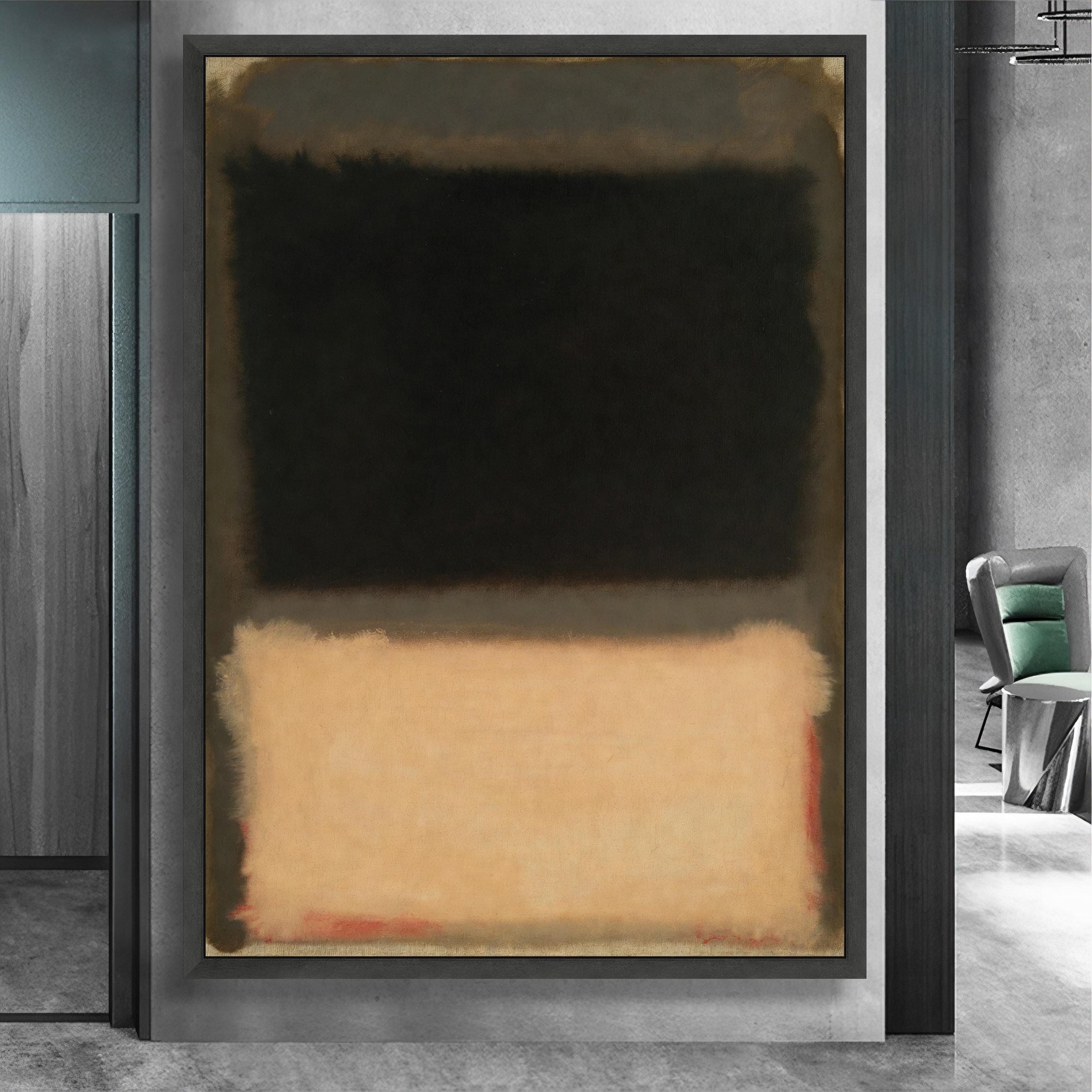 Mark Rothko Abstract Expressionist Canvas Wall Art, Modern Minimalist ...