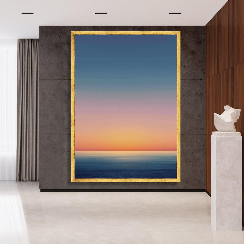 Mark Rothko Calm Mark Rothko Abstract Sunset Canvas, Gradient Ocean Wall Art, Modern ...