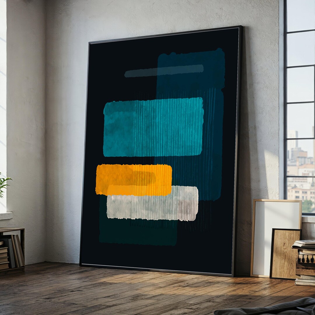 Mark Rothko Style Abstract Canvas Wall Art 637, Premium Museum Quality ...