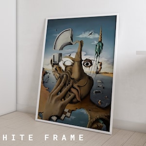 Salvador Dali Surrealism Art Print, Ready to Hang Canvas, Framed Surrealist Painting