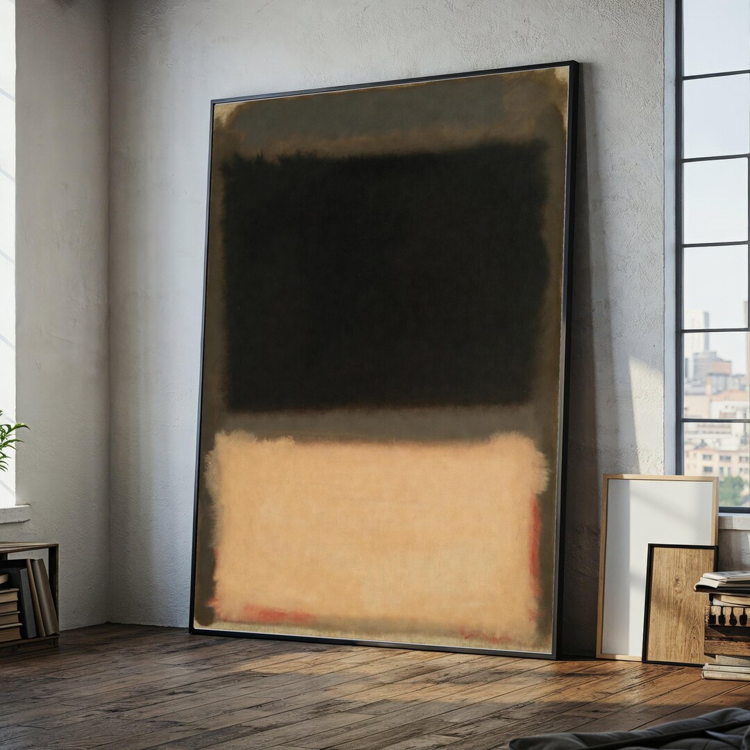 Mark Rothko Abstract Expressionist Canvas Wall Art, Modern Minimalist ...