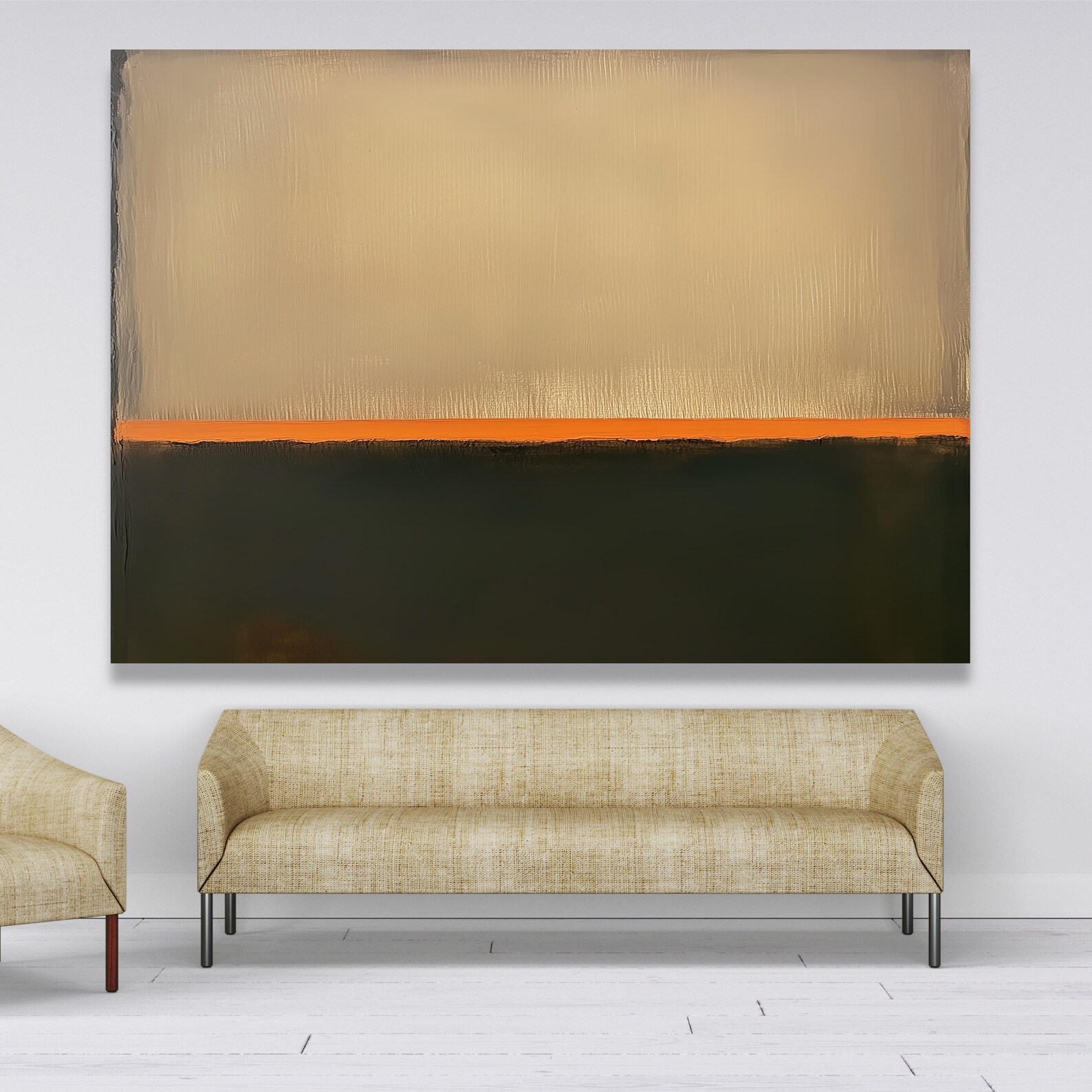 Mark Rothko Netural Mark Rothko Abstract Canvas, Minimalist Color Field Painting, Modern ...