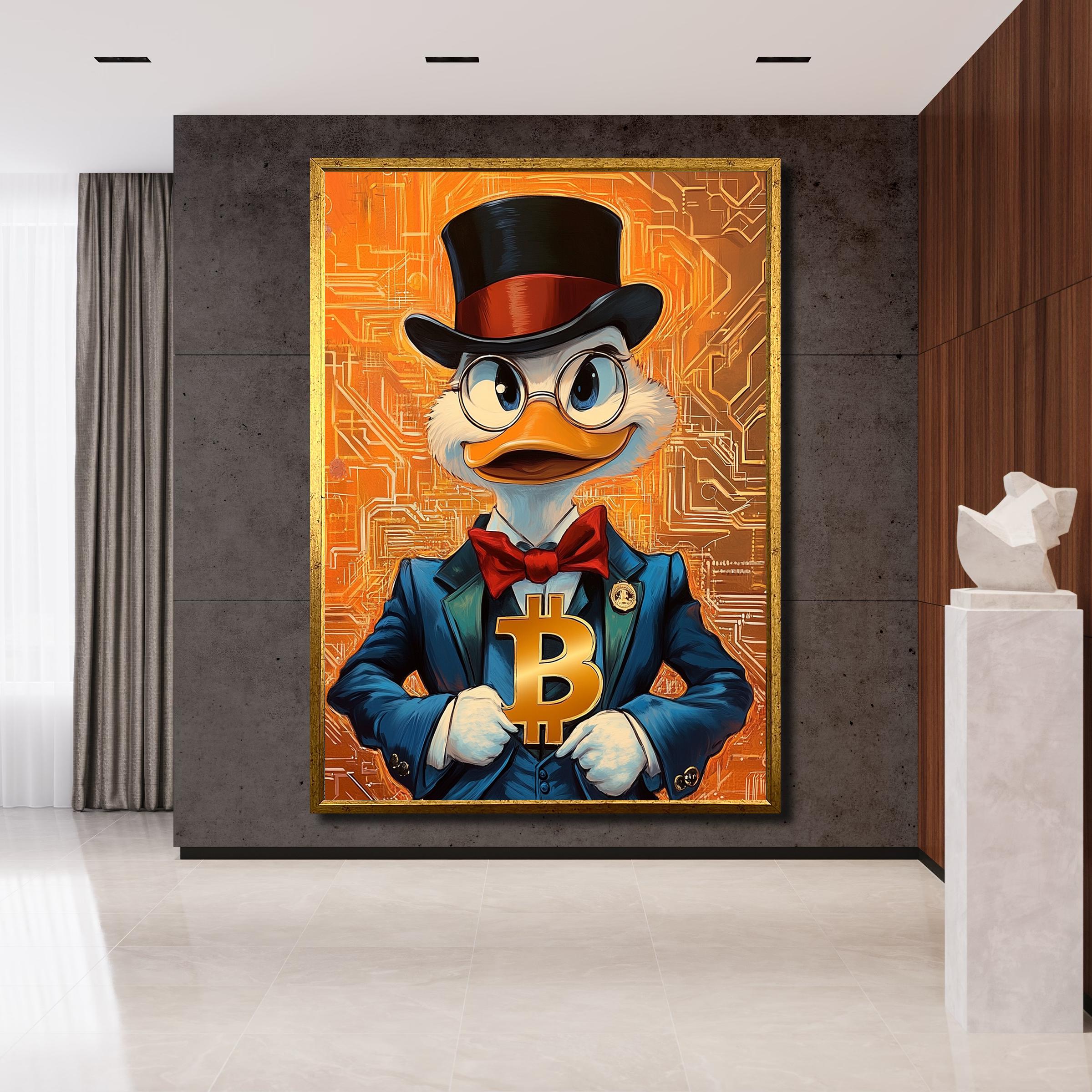 Bitcoin Duck Canvas Painting, Crypto Artwork, Modern Pop Art Wall Decor,  Unique Gift for Cryptocurrency Lovers - Etsy