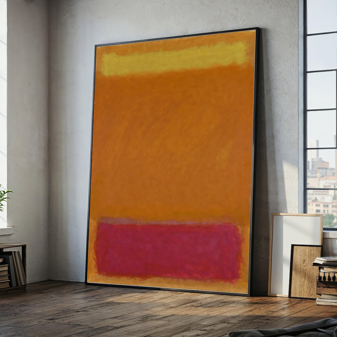 Mark Rothko Abstract Color Field Canvas, Modern Expressionist Wall Art ...