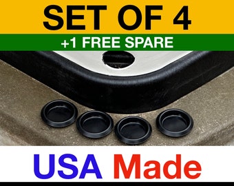 Generac Honeywell Generator Base Hole Plugs/Covers Set of 4 + 1 FREE SPARE Made in USA Replaces Generac 5651