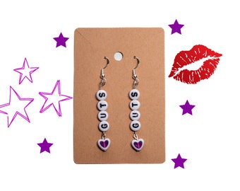 Olivia GUTS Purple earrings, Sour, GUTS theme, Good 4 u, guts jewelry, olivia pulsera, Olivia Guts, Olivia earrings, earrings olivia, guts