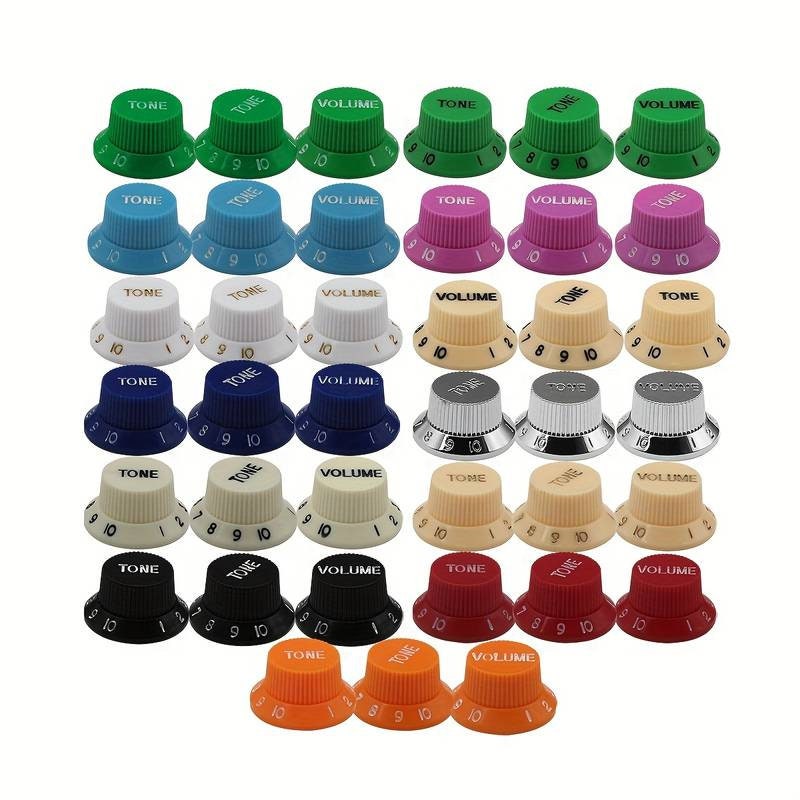Fender Stratocaster style guitar knobs for tone and volume control