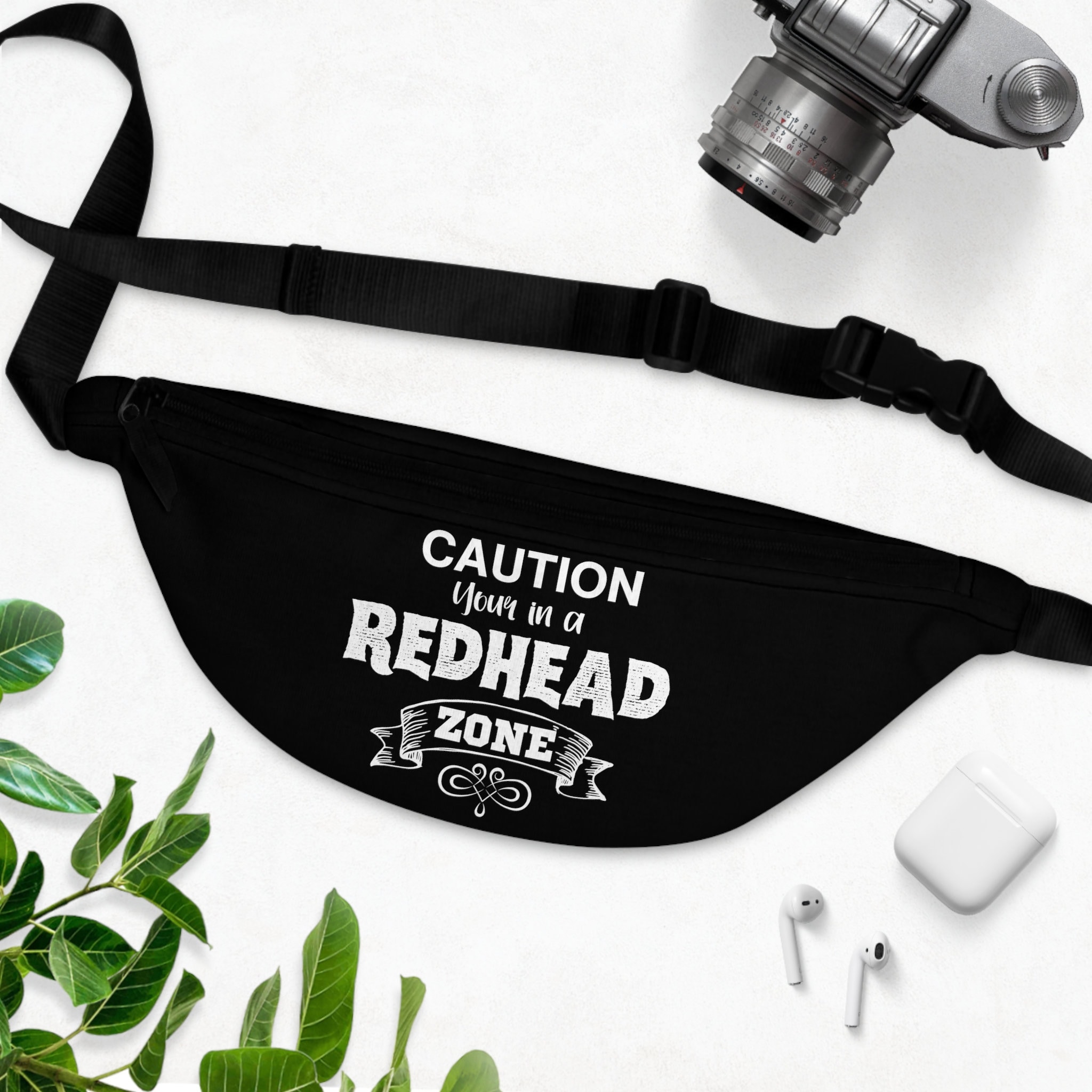 Fanny Pack Caution You re in a Redhead Zone Money Waist Pouch