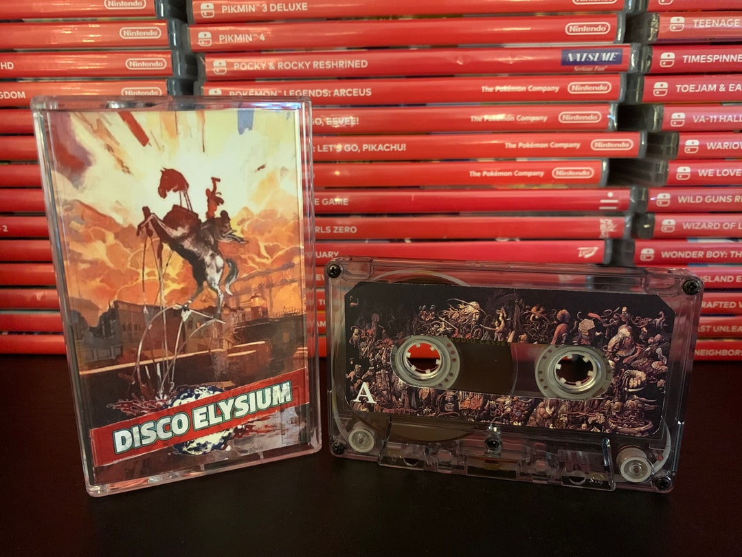 Disco Elysium 2019 Custom Cassette Tape Fanart Artwork for Soundtrack