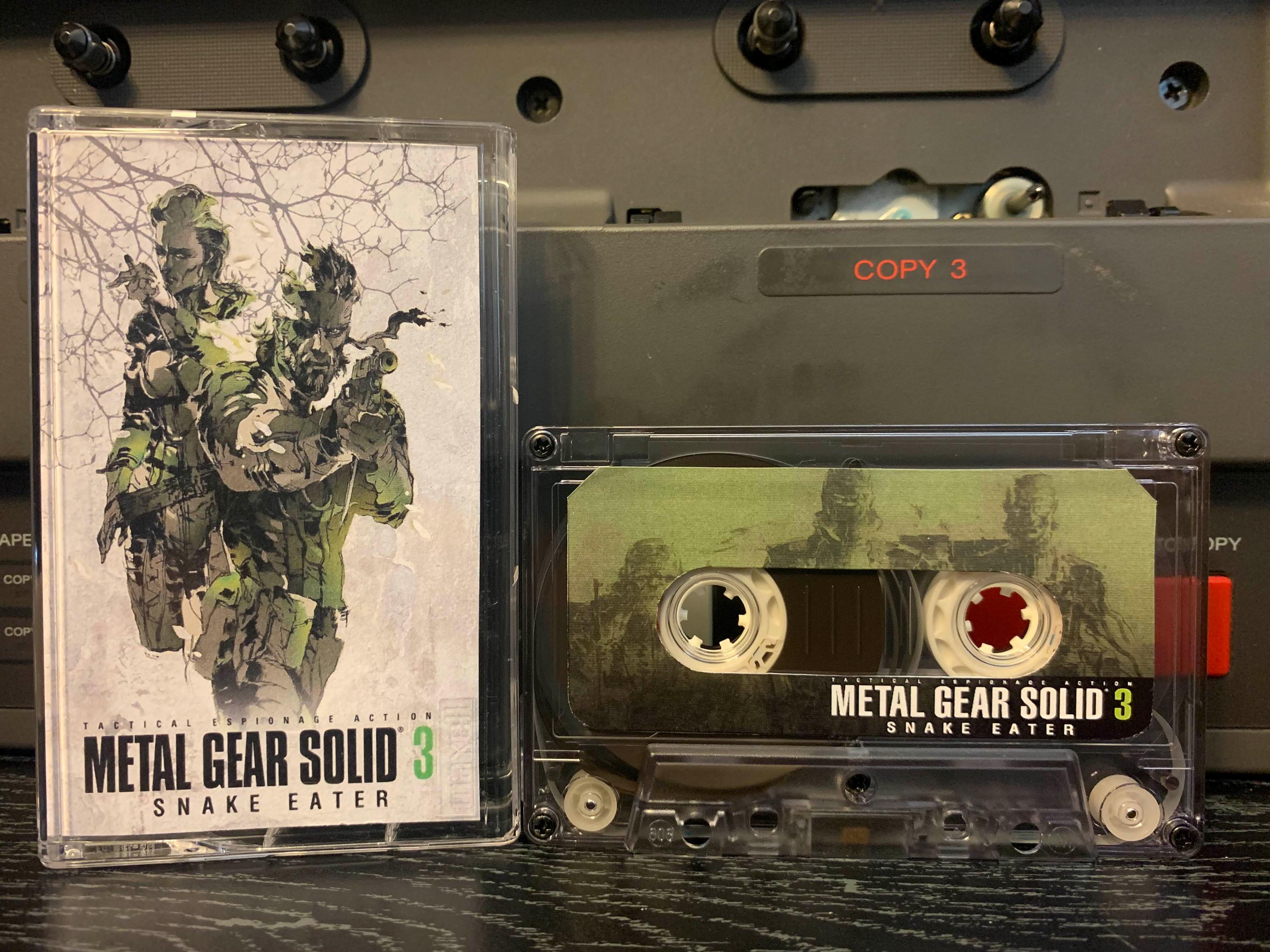 Metal Gear Solid 3 Snake Eater (PS2, 2004) Custom Cassette Tape - Etsy