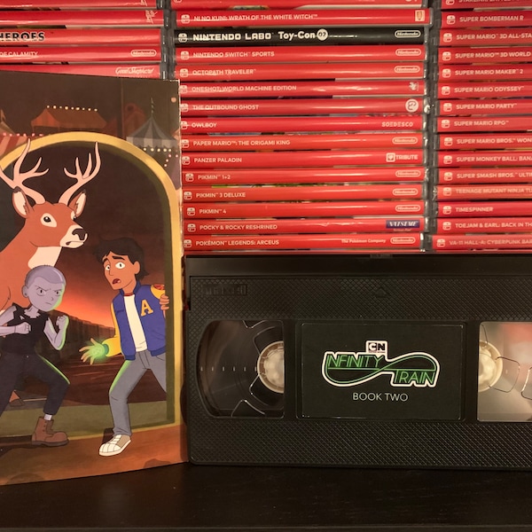 Infinity Train: Book Two (2020) Custom VHS Sleeve Slipcover + Functional Blank VHS Tape