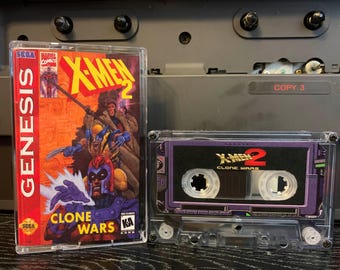 X-Men 2: The Clone Wars (1995, Sega Genesis) Custom Cassette Tape for Soundtrack OST