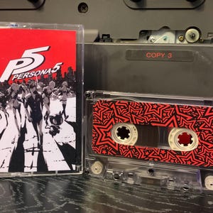 Persona 5 (2016) Custom Cassette Tape Mixtape for Soundtrack OST
