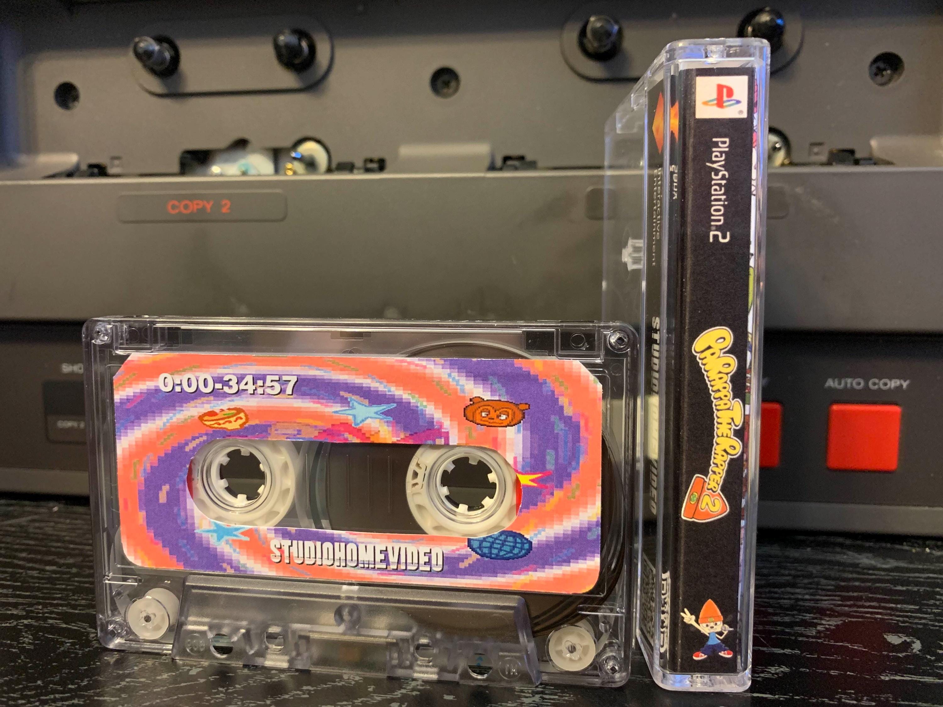 Parappa the Rapper 2 (2002, Playstation 2 PS2) Custom Cassette 